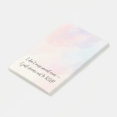 Grappige Introvert RSVP Citaat & Subtiele Waterver Post-it® Notes (Schuin)