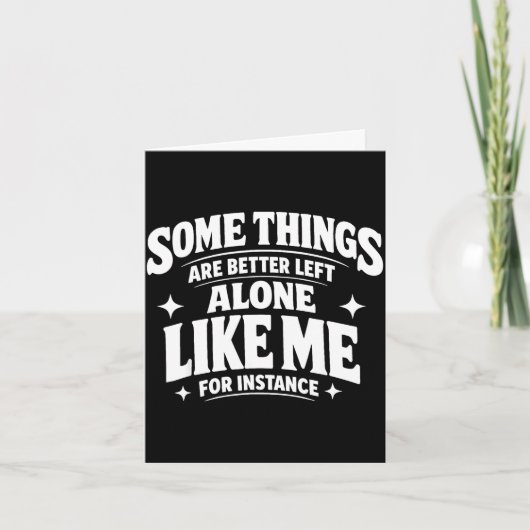 Grappige introvert sarcastisch sommige dingen zijn kaart (Voorkant)