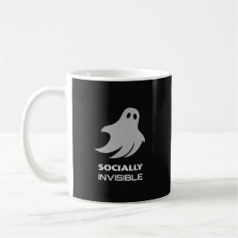 Grappige Introvert Spookachtige Geest Koffiemok