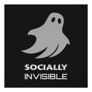 Grappige Introvert Spookachtige Geest Perfect Poster