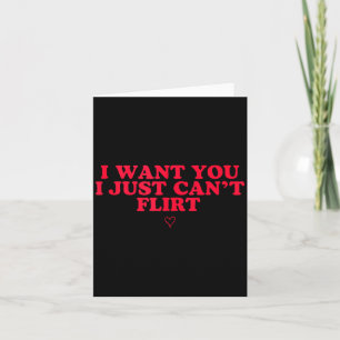 Grappige Introvert Valentijnsdag Ik Wil Jou Ik Ben Kaart
