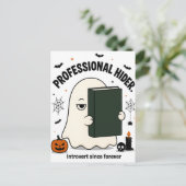 Grappige Introverte Geest Professionele Verberger Briefkaart (Staand voorkant)