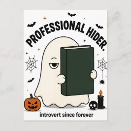 Grappige Introverte Geest Professionele Verberger Briefkaart