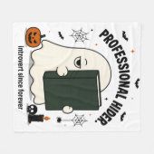 Grappige Introverte Geest Professionele Verberger Fleece Deken (Voorkant (Horizontaal))