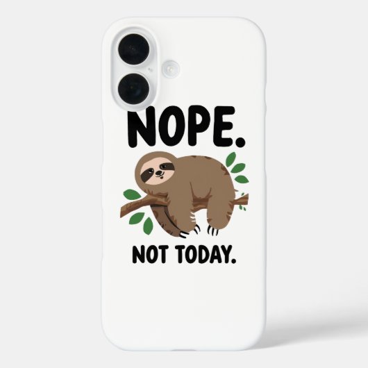 Grappige introverte humor met een luie luiaard Case-Mate iPhone case (Achterkant)