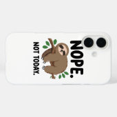 Grappige introverte humor met een luie luiaard Case-Mate iPhone case (Achterkant (horizontaal))