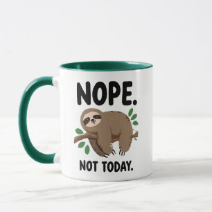 Grappige introverte humor met een luie luiaard mok