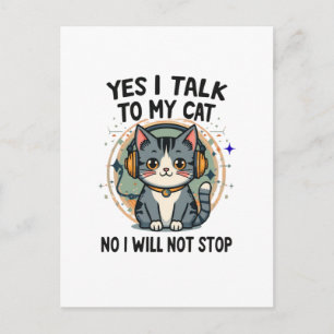 Grappige Introverte Kattenliefhebber Citaat Cute K Briefkaart
