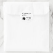 Grappige introverte mensen verenigen Sticker (Tas)