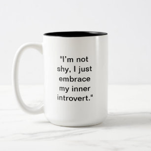 Grappige introverte Mok Custom Name Gift