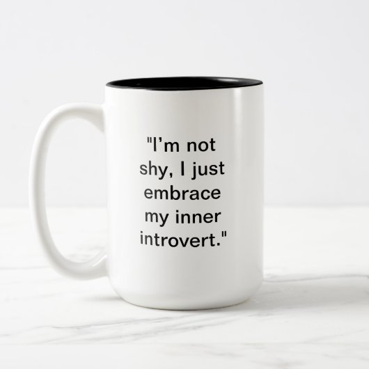 Grappige introverte Mok | Custom Name Gift (Links)