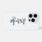 Grappige iPhone 15 Pro Hoesje - Gemaakt met Liefde (Achterkant horizontaal)