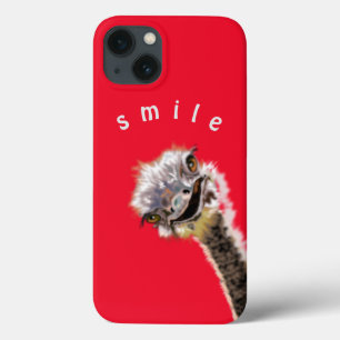 Grappige iPhone Case Gelukkige struisvogel - Gliml