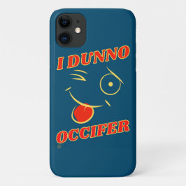 grappige iPhone case: "I DUNNO..." Case-Mate iPhone Case