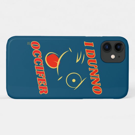 grappige iPhone case: "I DUNNO..." Case-Mate iPhone Case (Achterkant (horizontaal))