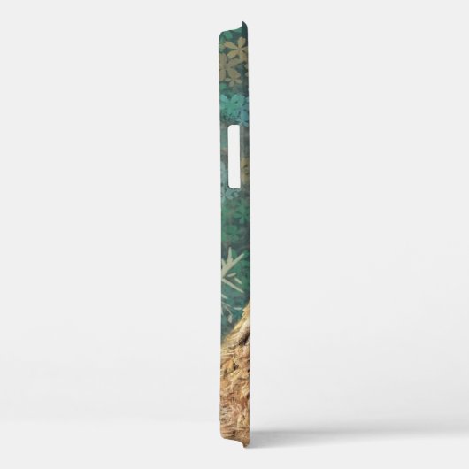 Grappige iPhone Case met Curious Llama (Achterkant / Rechts)