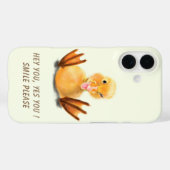 Grappige iPhone Case met Happy Duck - Aangepaste t (Achterkant (horizontaal))