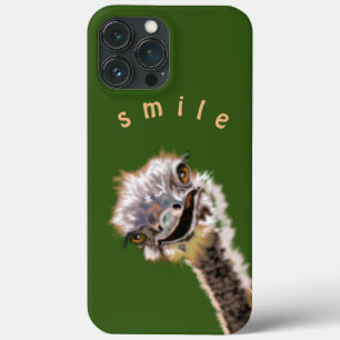 Grappige iPhone Case met Happy Struisvogel - Gliml
