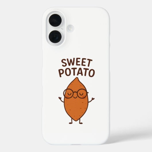 Grappige iPhone Hoes met Zoete Aardappel (Achterkant)