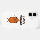 Grappige iPhone Hoes met Zoete Aardappel (Achterkant (horizontaal))
