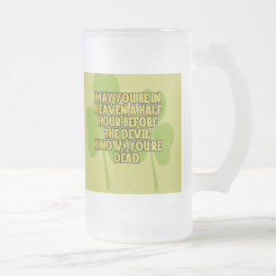 Grappige Irish Blessings Frosted Mok