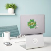 grappige irish sticker (Laptop op bureau)
