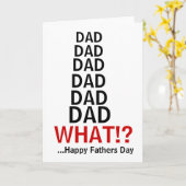 Grappige irritante vader vadersdag kaart (Gele Bloem)