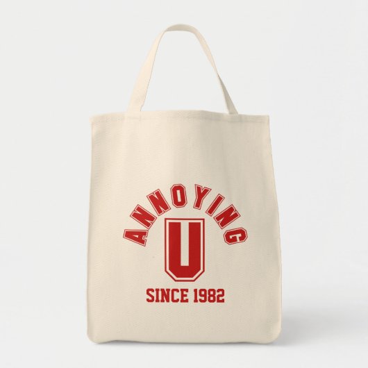 Grappige Irriterende Zak, Rood Tote Bag (Voorkant)
