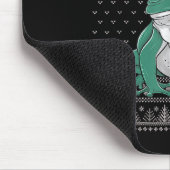 Grappige Ison Dart Kikker Lelijke Kersttrui Kerstm Muismat (Hoek)