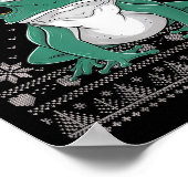 Grappige Ison Dart Kikker Lelijke Kersttrui Kerstm Poster (Hoek)