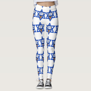Grappige Israëlische vlag ijs Leggings