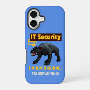 Grappige IT-beveiliging Legt technische humor uit iPhone 16 Hoesje