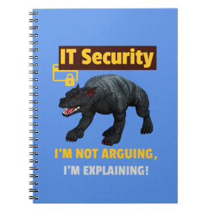Grappige IT-beveiliging Legt technische humor uit  Notitieboek