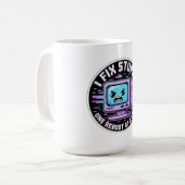 Grappige IT-ondersteuningssticker - Ik repareer do Koffiemok (Voorkant links)