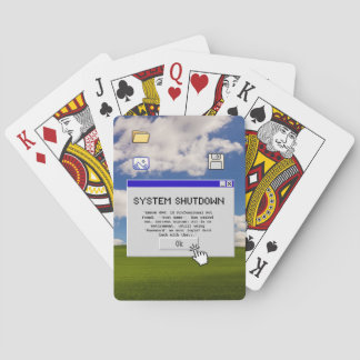 Grappige IT-pensioen Game Night Systeem afsluiten Pokerkaarten