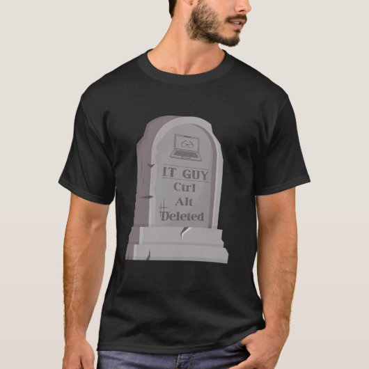 Grappige IT Tech Support Guy Engineers Computer Ge T-shirt (Voorkant)