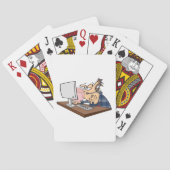 Grappige IT-technische ondersteuning Verveeld op h Pokerkaarten (Achterkant)