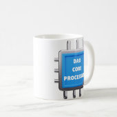 Grappige IT-vader cadeau vader core processor koff Koffiemok (Voorkant rechts)