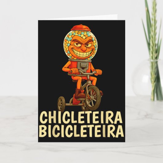 Grappige Italiaanse Brainrot Kids Meme Chicleteira Kaart (Voorkant)