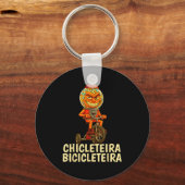Grappige Italiaanse Brainrot Kids Meme Chicleteira Sleutelhanger (Voorkant)