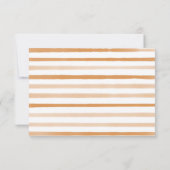 Grappige Italiaanse citrus bruiloft details RSVP Kaartje (Achterkant)