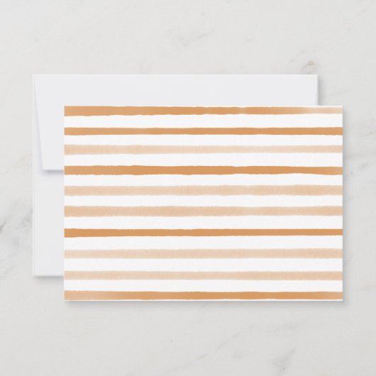 Grappige Italiaanse citrus bruiloft RSVP Kaartje (Achterkant)