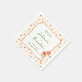 Grappige Italiaanse citrus bruiloft Servet (Hoek)