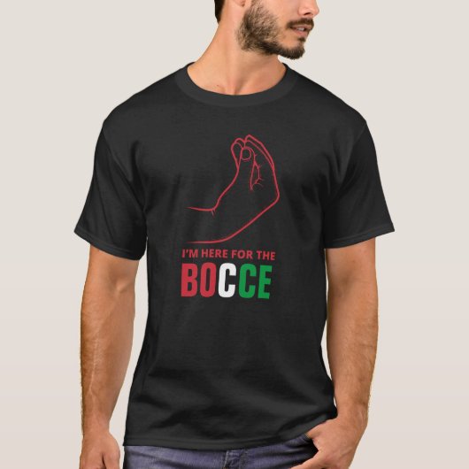 Grappige Italiaanse Gezegden - BOCCE T-shirt (Voorkant)