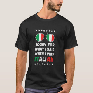 Grappige Italiaanse grap trotse Italiaanse trots I T-shirt