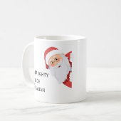 Grappige Italiaanse Kerstmis aanpasbaar Koffiemok (Voorkant links)