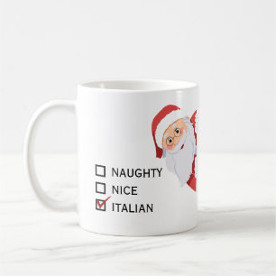 Grappige Italiaanse Kerstmis aanpasbaar Koffiemok