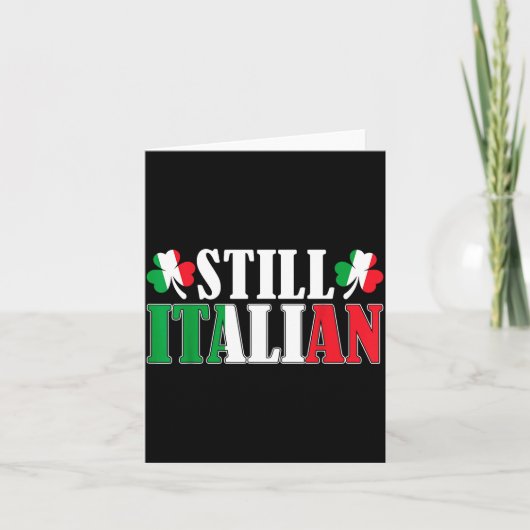 Grappige Italiaanse Shamrocks St. Patrick's Day Ma Kaart (Voorkant)