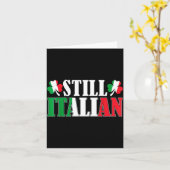 Grappige Italiaanse Shamrocks St. Patrick's Day Ma Kaart (Gele Bloem)