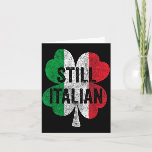 Grappige Italiaanse Shamrocks St. Patrick's Day Ma Kaart (Voorkant)